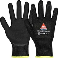 Hase Safety Gloves Hase Schnittschutzhandschuhe Genua Grip Black Größe 9,