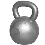 GORILLA SPORTS Kettlebell 2 bis 32 kg Gewichte, Einzeln/Set, Gusseisen, Bodenschonend silberfarben
