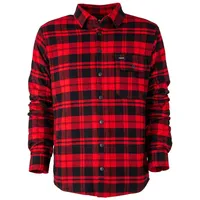 Forsberg Reyvo II Flanellhemd / rot/schwarz / M