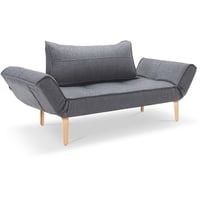 INNOVATION LIVING Schlafsofa Zeal Bow Stoff Grau Granit