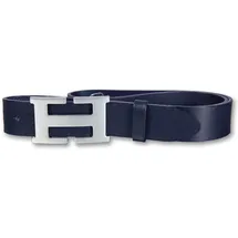 Silbergift Damengürtel Leder blau 85