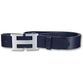 Silbergift Damengürtel Leder blau 85