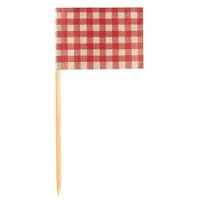 Papstar Deko-Picker 8 cm 200 St. Rot