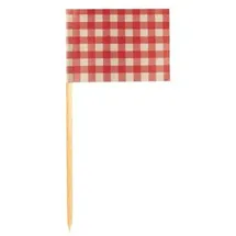 Papstar Deko-Picker 8 cm 200 St. Rot