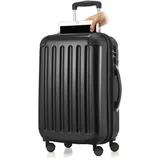 HAUPTSTADTKOFFER Handgepäck mit Laptopfach Hartschalen Trolley Roll-Reisekoffer 4 Doppel-Rollen, 55 cm, 42 L