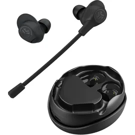 JLab Work Buds True Wireless Earbuds Black Bluetooth In-Ear-Kopfhörer, Abnehmbares Mikrofon mit Geräuschunterdrückung