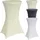 Baumarktplus Stehtischhusse 60 cm Farbe nach Auswahl Husse Partytisch Bistrotisch Stretch Decke beige