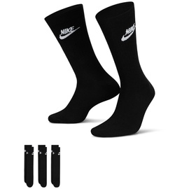 Nike Sportswear Everyday Essential Crew 3er Pack schwarz/weiß 46-50