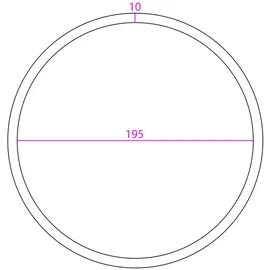 Vertes Dichtungsring 3er Set Weiß
