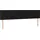 vidaXL Boxspringbett mit Matratze Schwarz 180x200 cm Stoff