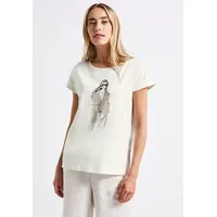 STREET ONE Shirt mit Print - Weiß