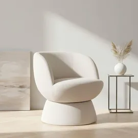 OTTO home Drehsessel ZAZZA Struktur-Bezug 69 x 71 x 70,5 cm Beige drehbar