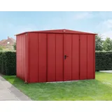 Hörmann Gerätehaus Elegant-S Typ 3 3,03 x 2,38 m Purpurrot