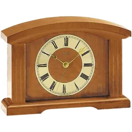 AMS Funktischuhr AMS "F5138/9", braun (kirschbaumfarben), Tischuhren, Wohnzimmer, Esszimmer, Holz,Made in Germany