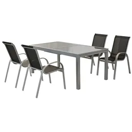 Merxx Amalfi Set 5-tlg. silber/anthrazit