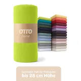 OTTO home Spannbettlaken Blackberry Single-Jersey 160 x 200 cm grün