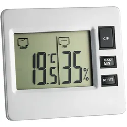 TFA Dostmann 30.5028, Elektronisches Umgebungsthermometer, Drinnen, Digital, Sil