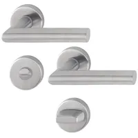 HOPPE Rosettengarnitur Amsterdam W-Form Silber