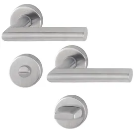 HOPPE Rosettengarnitur Amsterdam W-Form Silber