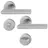 HOPPE Rosettengarnitur Amsterdam W-Form Silber