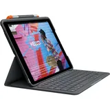 Logitech Slim Folio für iPad 7-9 Gen grafit UK English QWERTY