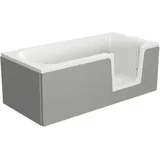 Badewanne mit Tür rechts SCHULTE Q1 75 x 170 cm alpinweiß glänzend mit befliesba
