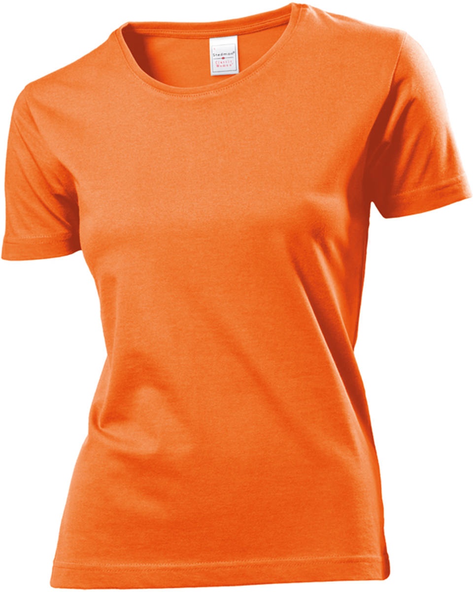 Stedman Classic-T Women Rundhals T-Shirt für Damen, orange, L