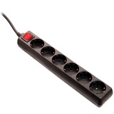 as - Schwabe Steckdosenleiste 6-Fach 5m, schwarz