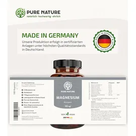 PureNature Magnesium Komplex hochdosiert 400 mg 180 Kapseln