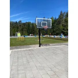 PEGASI Basketballkorb Inground Pro Schwarz 245 - 305 cm