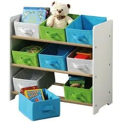 Kesper Kinderregal mit Aufbewahrungskisten - B/H/T ca. 66,00x59,00x30,00