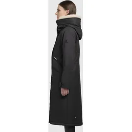 khujo Wintermantel "Agneta-YM", Damen, Gr. S (36), grau, Obermaterial: 100% Polyester, Futter: 100% Nylon, Wattierung: 100% Polyester, Basic, gerade ca.