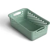 ProHome Aufbewahrungskorb 2L mit Griffen 25 x 16 x 8 cm grün