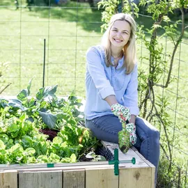 Relaxdays Unkrautstecher Löwenzahnstecher mit Stahlkrallen und Auswerfer 100cm