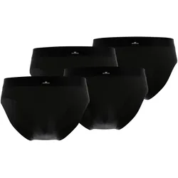 GÖTZBURG Herren Slips, 4er Pack - X-lastic, Unterwäsche, Unterhosen, Logo, einfarbig Schwarz XL