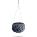 Prosperplast Bowl Sandy Ws aus Kunststoff mit Tank in Anthrazit, 21,8 (groß) x 37 (Breite) x 37 (tiefer) cms