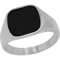 S.Oliver Herrenring Edelstahl Herrenschmuck Weiss