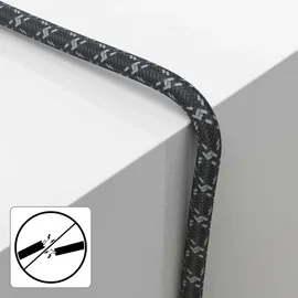 Hama SAT-Anschlusskabel F-Stecker - F-Stecker 1,5 m Schwarz/Grau