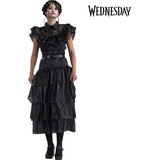 Metamorph Wednesday Kostüm Ballkleid schwarz Rabenball für Damen - Schwarz