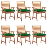 vidaXL Gartenstuhl 62 x 62 x 92 cm grün 6 St.