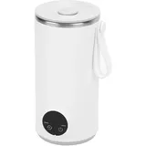 Reise-Wasserkocher, Kabellos, 6000 MAh, Wiederaufladbar, Tragbar, Camping-Wasserkocher, 400 Ml, Edelstahl-Wasserkocher, 4 Gänge, Edelstahl-Reise-Warmwasserboiler für Milch