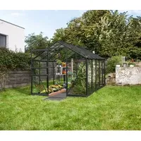 Vitavia Gewächshaus Pontos 6200, ESG, inkl. Fundament, ca. B195/H207/T324 cm, Schwarz
