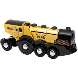 BRIO Goldene Batterielok mit Licht und Sound (63363000)