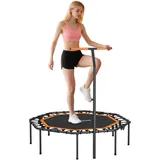 sportnow Fitness Trampolin 128 cm Schwarz