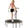 sportnow Fitness Trampolin 128 cm Schwarz