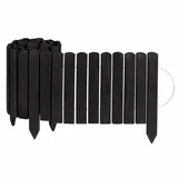 Creative Home Rasenkante Beeteinfassung 200 x 30 cm Schwarz/Holz