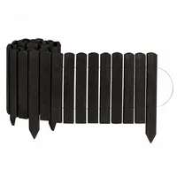 Creative Home Rasenkante Beeteinfassung 200 x 30 cm Schwarz/Holz