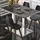 GGM Möbel Bistrotisch 120 x 70 x 75 cm Wenge/Edelstahl
