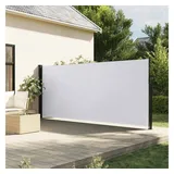 vidaXL Seitenmarkise Ausziehbar Weiß 160x300 cm