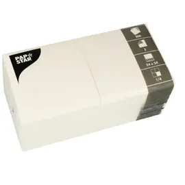 Papstar Servietten, 3-lagig 1/4-Falz 24 cm x 24 cm